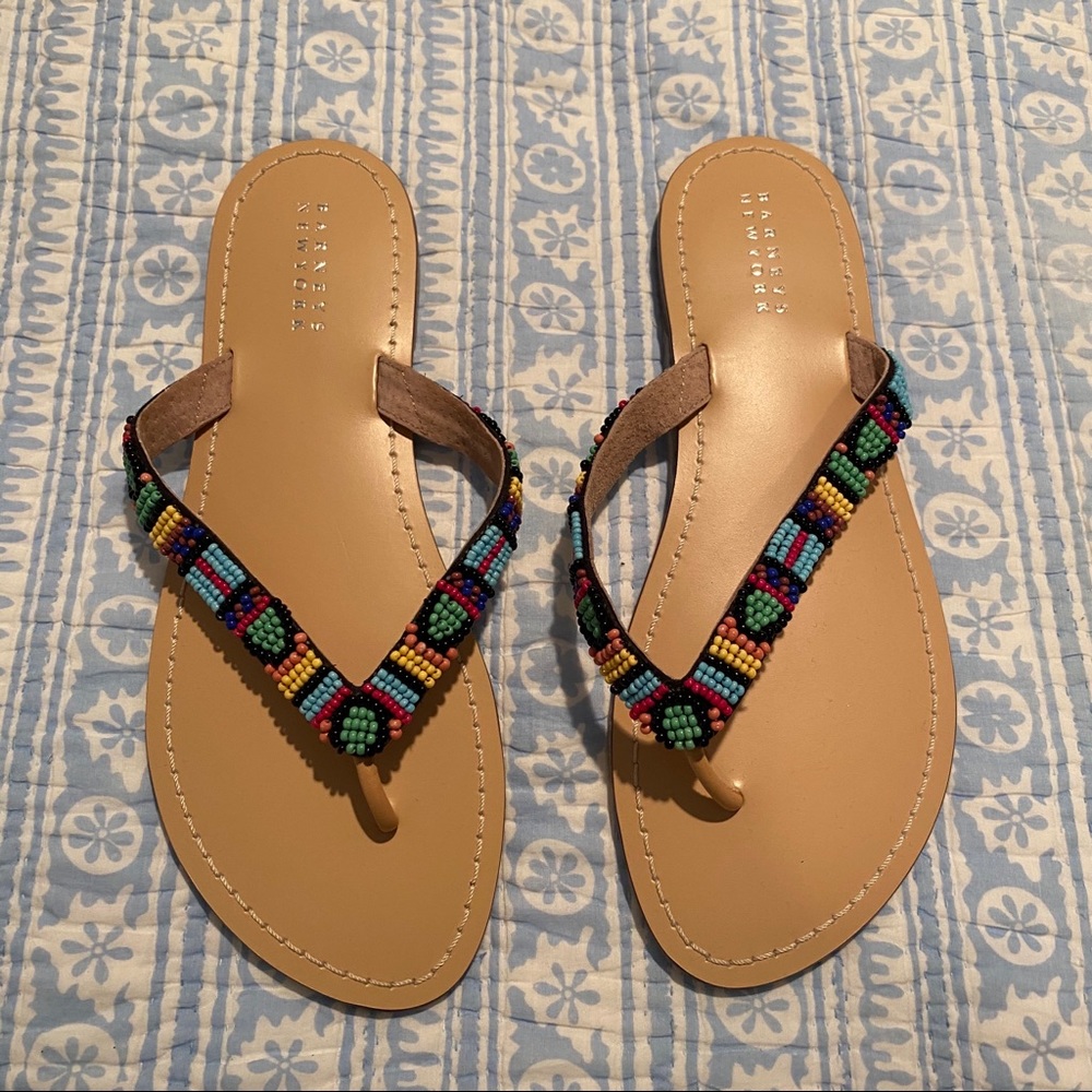NWOT Barney’s NY beaded sandals
